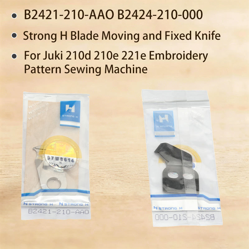 Embroidery Pattern - 1 Stück B2421-210-AAO B2424-210-000 Starkes H-Messer,