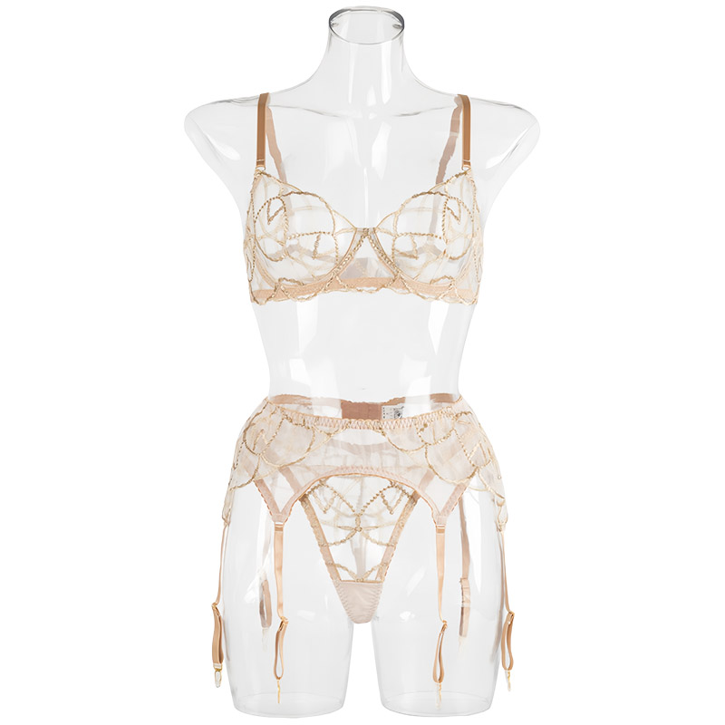 Embroidery Ring - Sexy Dessous-Set für Damen: Lustige Unterwäsche