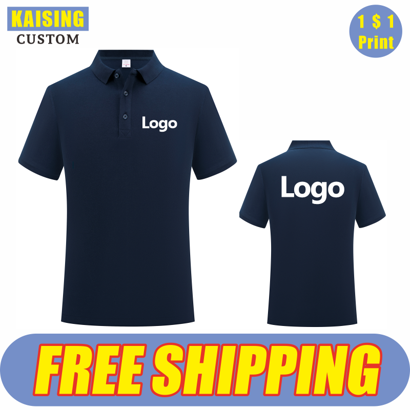 Embroidery Design Logo - KAISING Hochwertiges Poloshirt aus reiner Baumwolle
