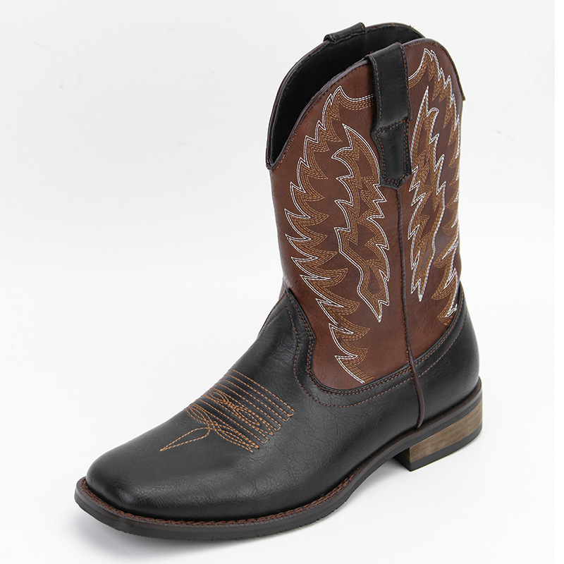 Embroidery Stitches - Luxuriöse Designer-Stiefel mit Stickerei, Retro-Handarbeit, Western-Cowboystiefel