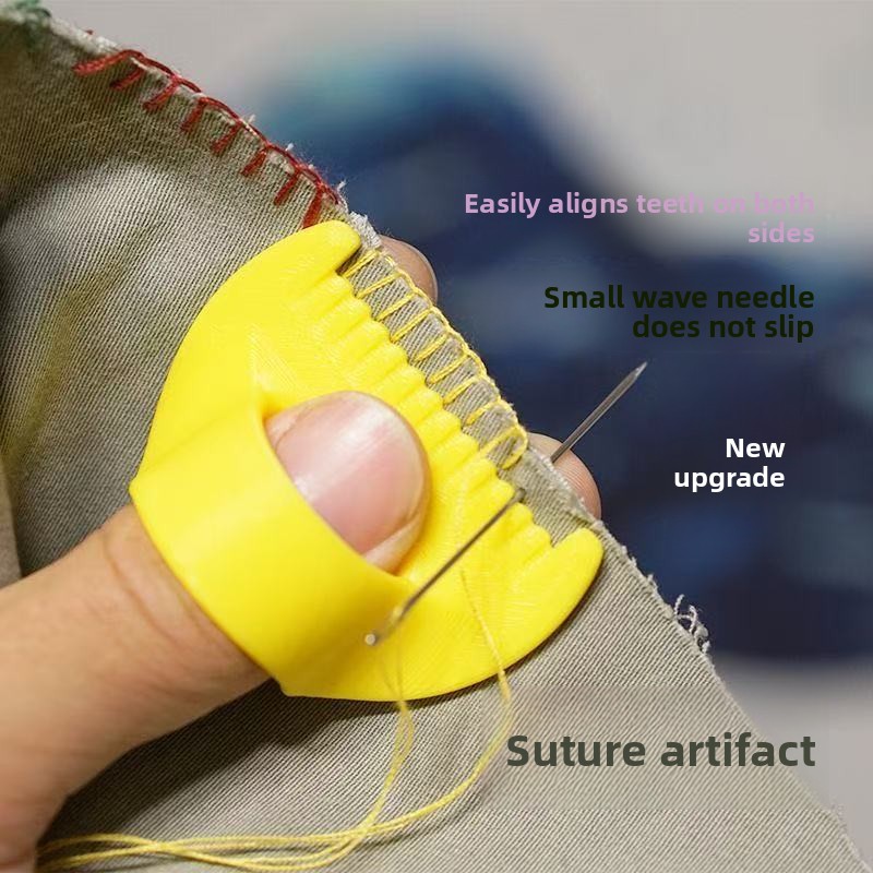Embroidery Ring - Rutschfester Silikon-Nähring, Nadelschutz für Finger, Handstickerei