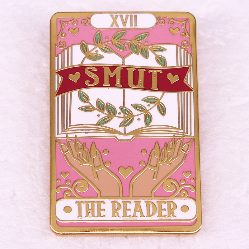 Embroidery Wallet - SMUT The Reader Book Emaille Pin