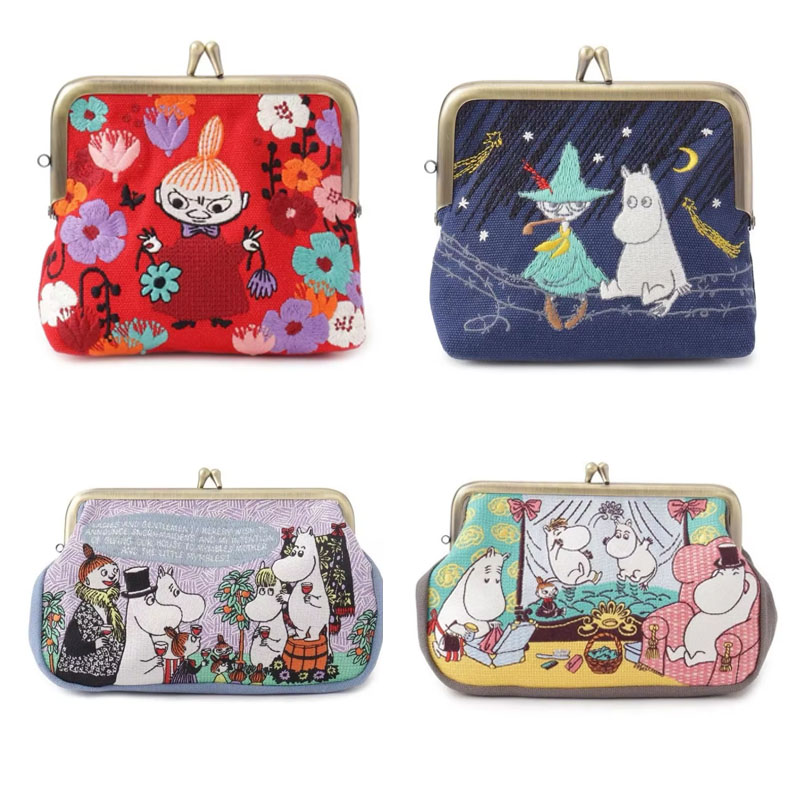 Embroidery Wallet - Heißer Anime Moomin Kawaii Serie Aufbewahrungstasche
