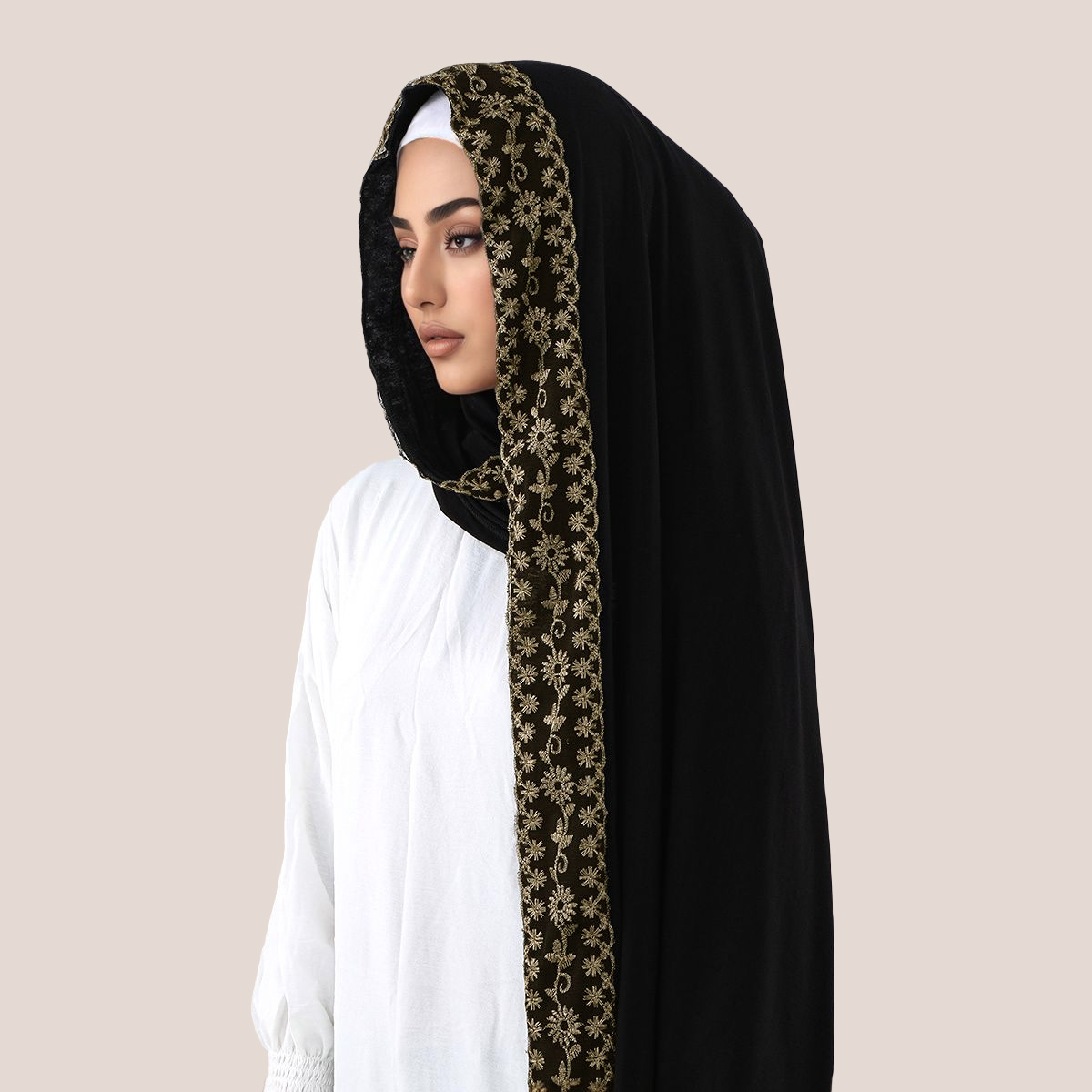 Spitze Stickerei Baumwolle Jer – Embroidery Hijab Bewertung und Preis