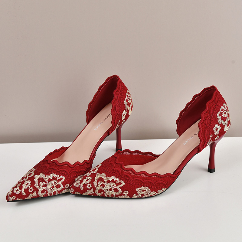 Luxus Rot Weiß Spitze Stickere – Embroidery Red Bewertung und Preis