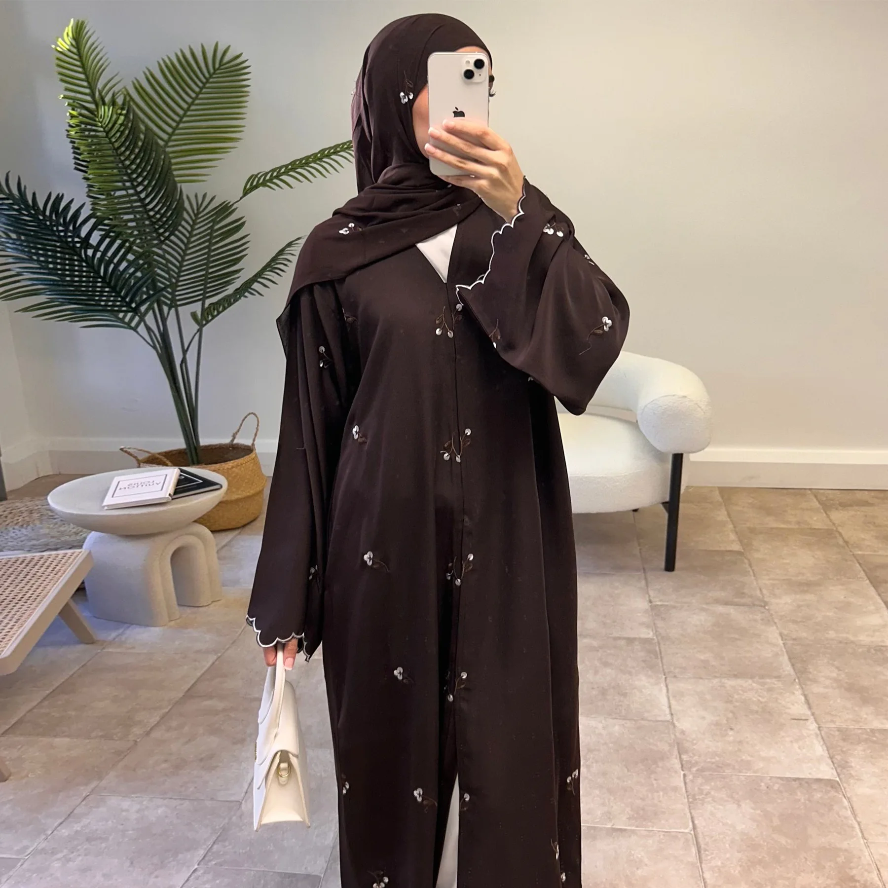 Eid Damen Bestickte Abaya Musl – Embroidery Kaftan Bewertung und Preis