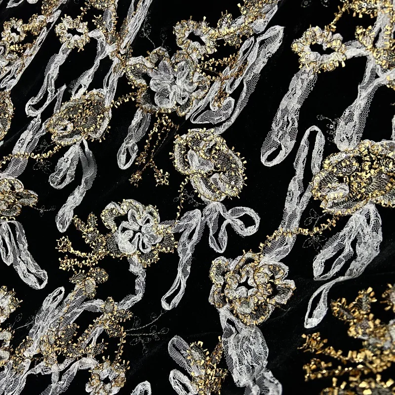 Hochwertiger luxuriöser Goldfa – Embroidery Design 3D Bewertung und Preis