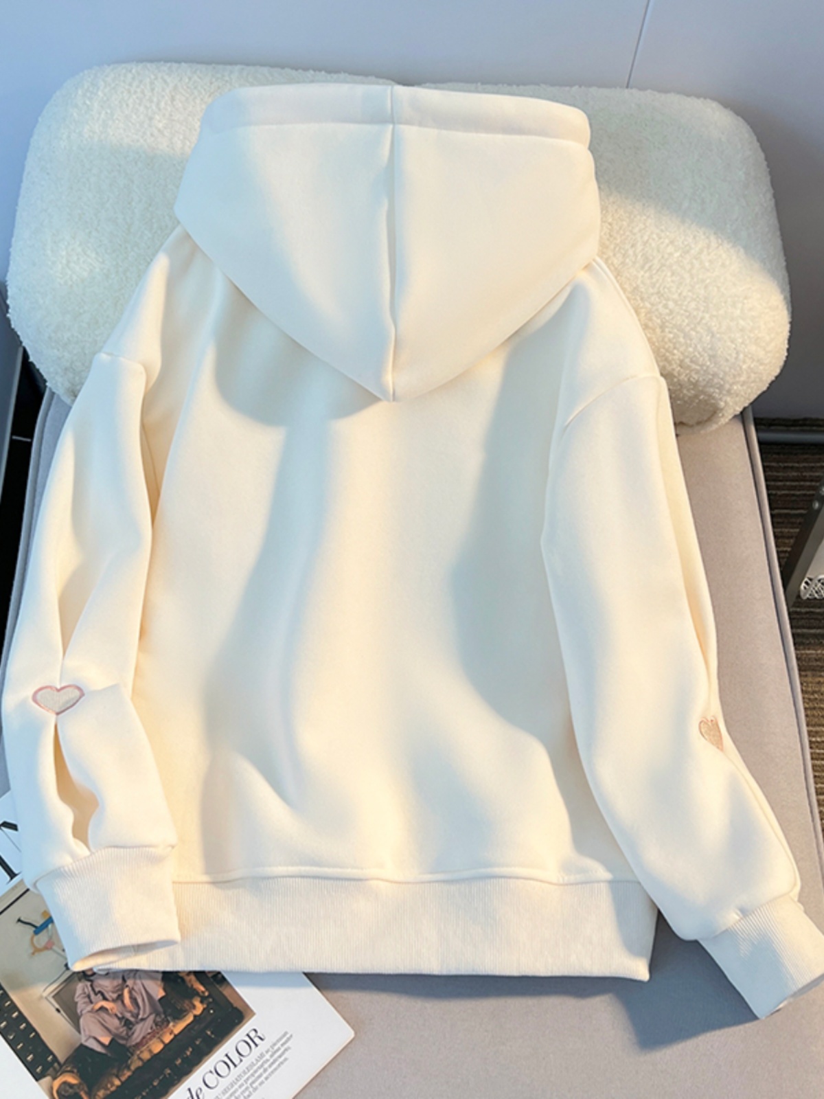 Verdickter Kapuzenpullover für – Embroidery Design Love Bewertung und Preis