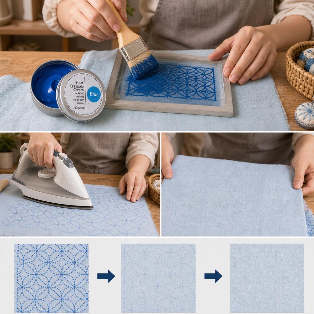 Hitze-Entfernbarer Stoffmarkie – Embroidery Cream Bewertung und Preis