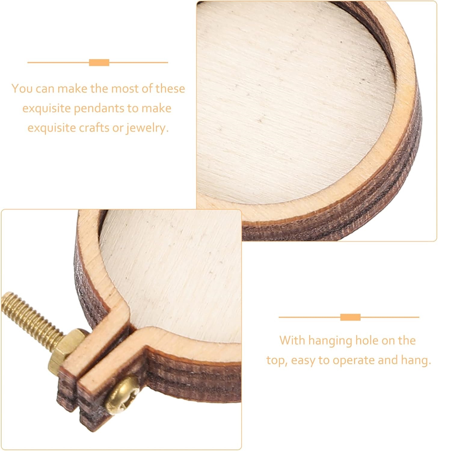 10PCS Mini Stickerei Hoop Holz – Embroidery Ring Bewertung und Preis
