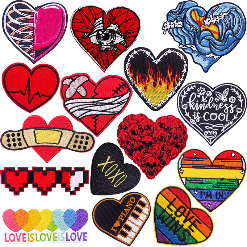 Designer Punk Liebe Herz Aufbü – Embroidery Design Love Bewertung und Preis