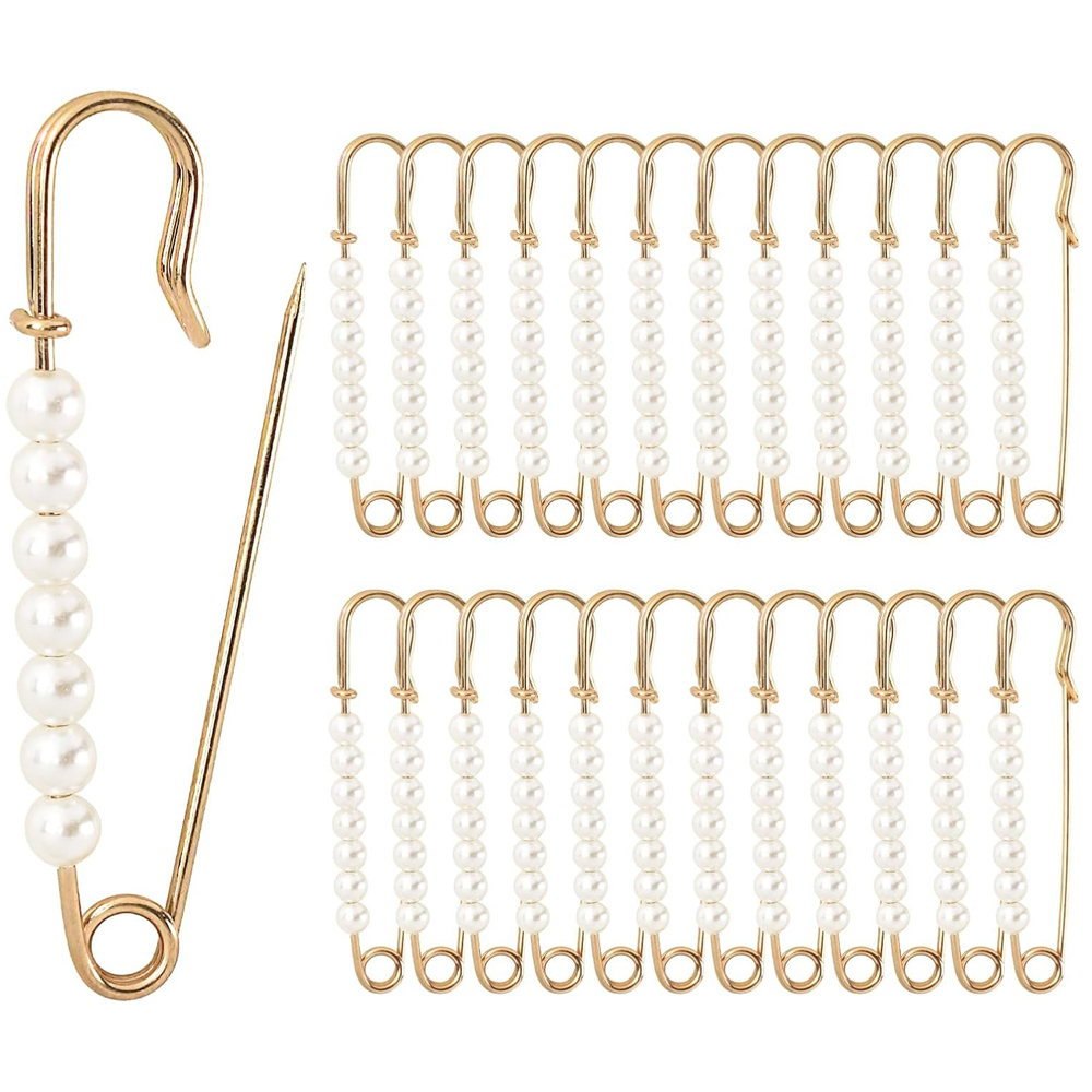 5PCS Faux Perle Brosche Pins 2 – Embroidery Kaftan Bewertung und Preis