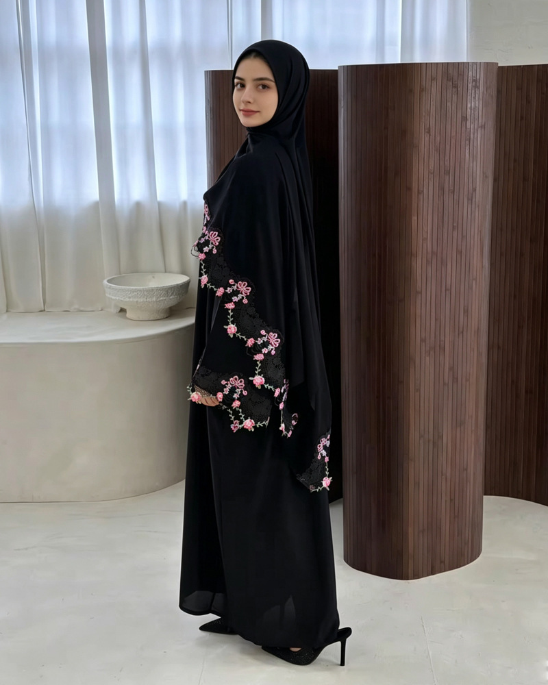 Eid-Kleid für Frauen Muslimisc – Embroidery Hijab Bewertung und Preis