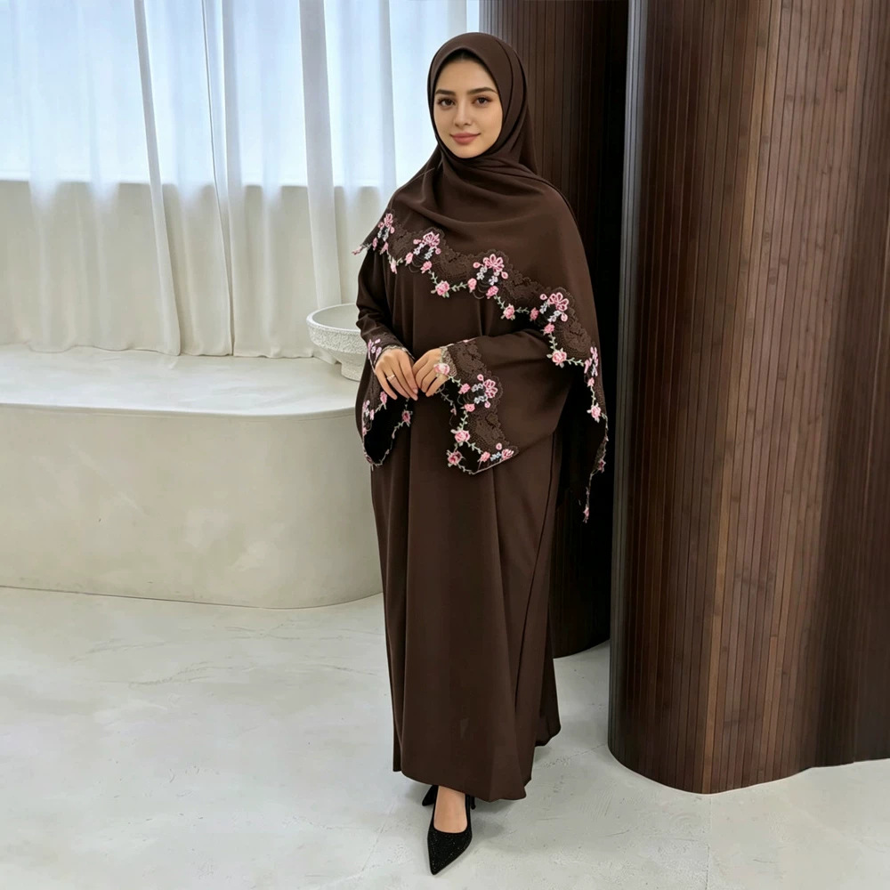Eid-Kleid für Frauen Muslimisc – Embroidery Hijab Bewertung und Preis