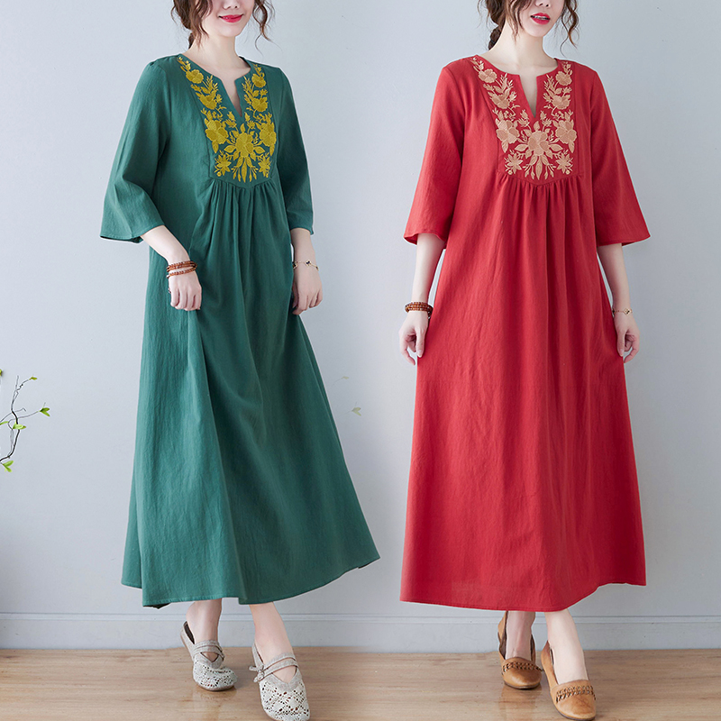 Neues Ethno-Stil Loses Tief Au – Embroidery Skirt Bewertung und Preis