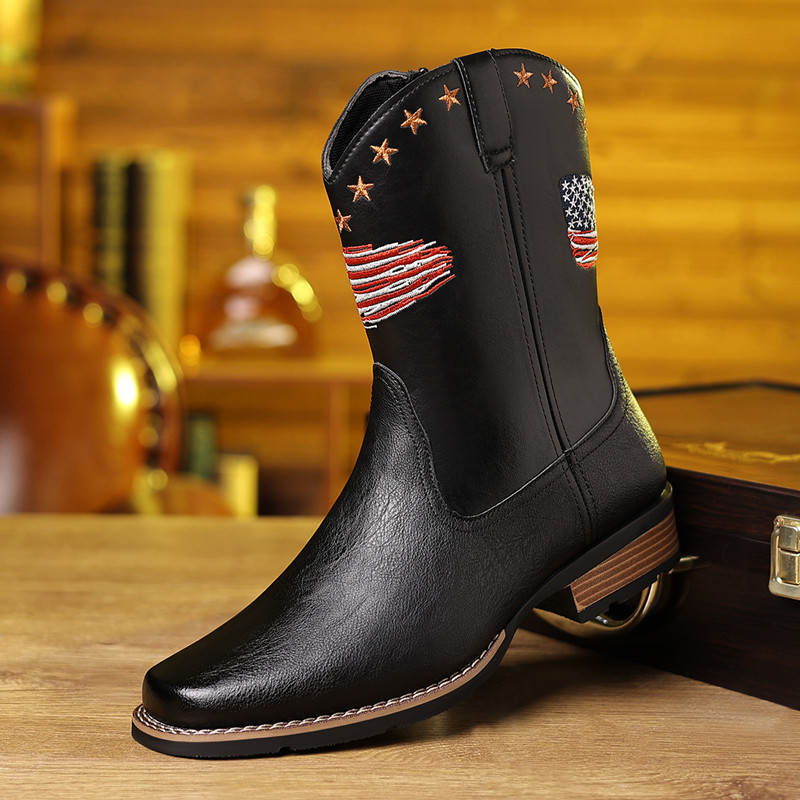 Neue Marken-Herrenstiefel mit  – Embroidery Stitches Bewertung und Preis