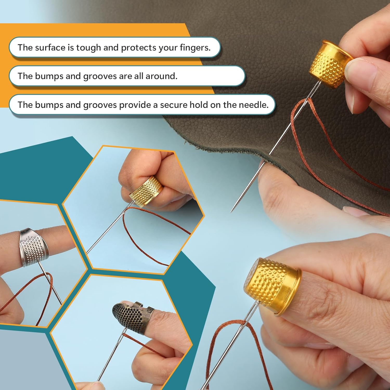 8-teiliges Fingerhut-Set für H – Embroidery Ring Bewertung und Preis