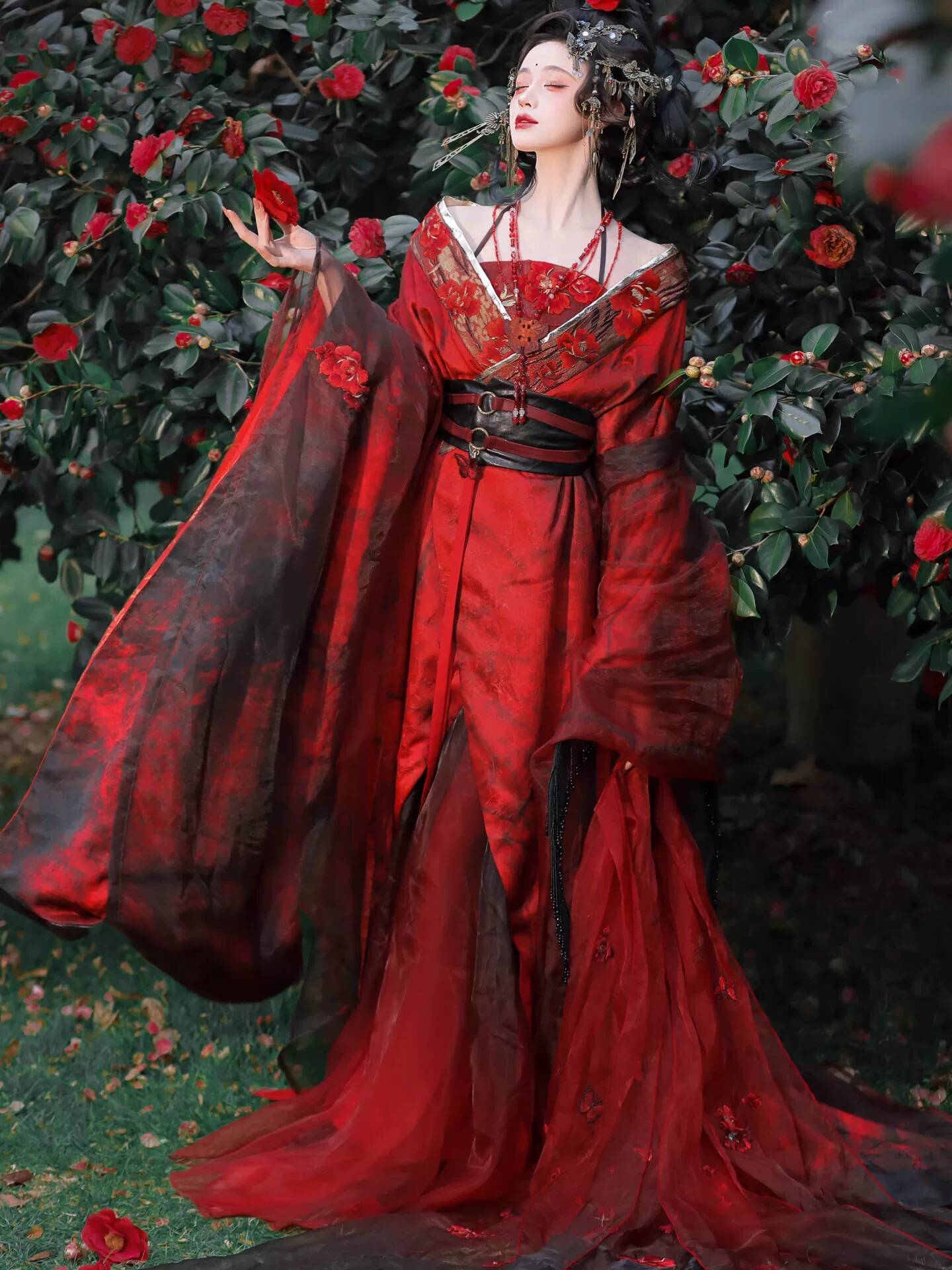 Neues Datura Red Hanfu Damen-K – Embroidery Red Bewertung und Preis