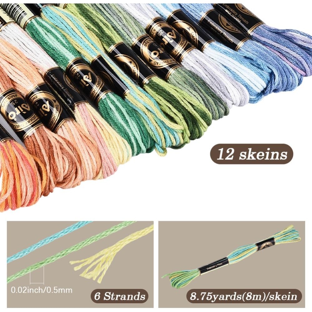 12 Stränge 105 Yards Kreuzstic – Embroidery Stitches Bewertung und Preis