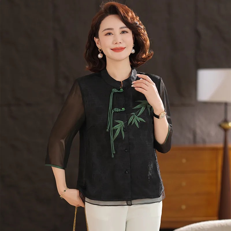 Cremeweiße Damenbluse im chine – Embroidery Cream Bewertung und Preis