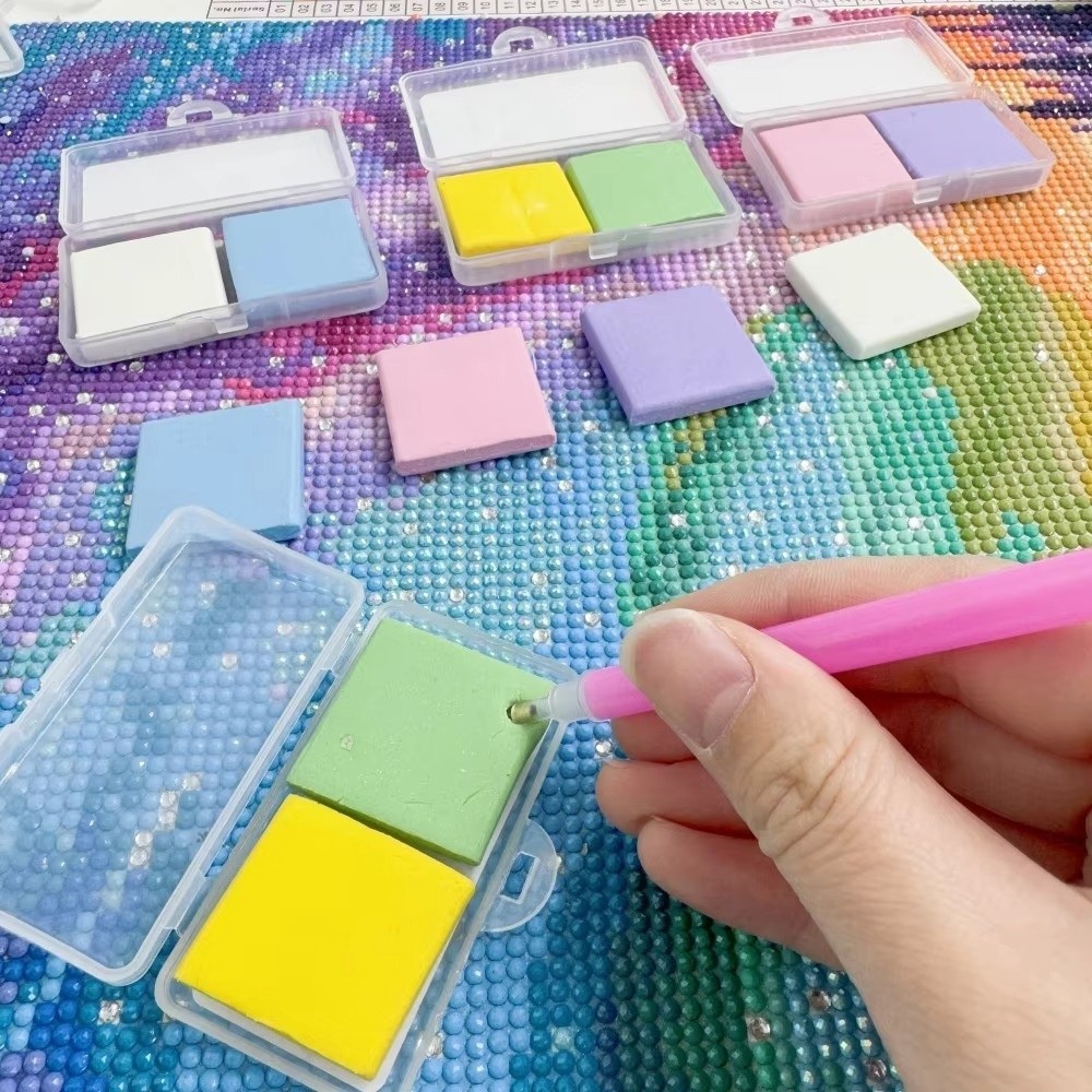 1/2 Stück Silikon-Diamantmaler – Embroidery Cream Bewertung und Preis