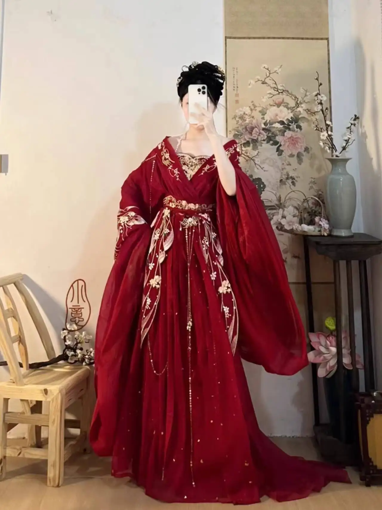 2025 heiße Guofeng-Göttin der  – Embroidery Red Bewertung und Preis