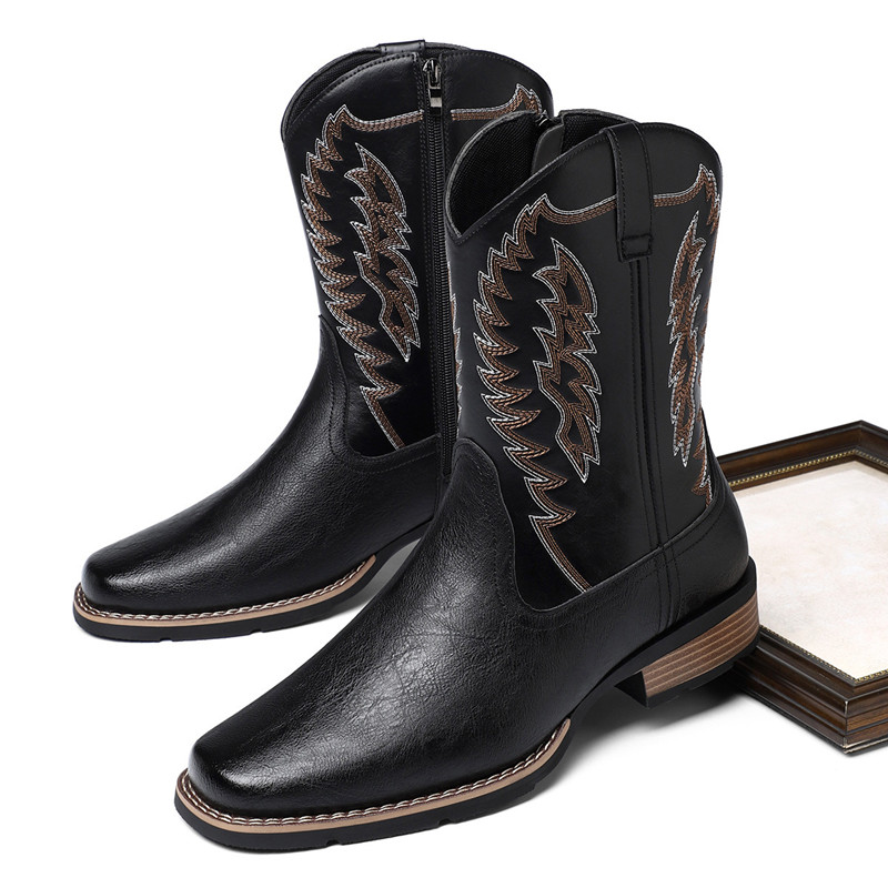 Herren Hohe Stiefel mit Sticke – Embroidery Stitches Bewertung und Preis