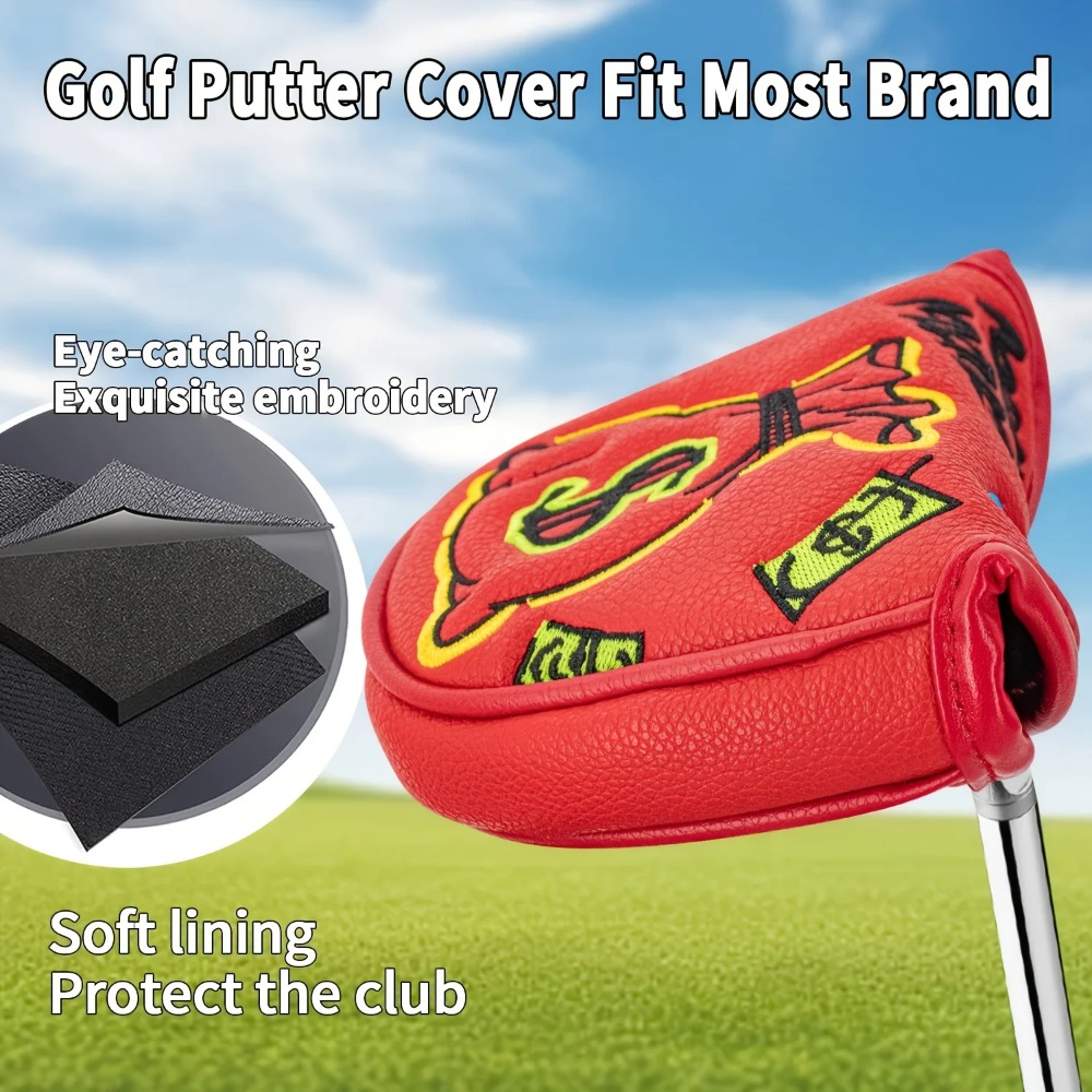Golf Putter Schutzhülle |   Ha – Embroidery Red Bewertung und Preis