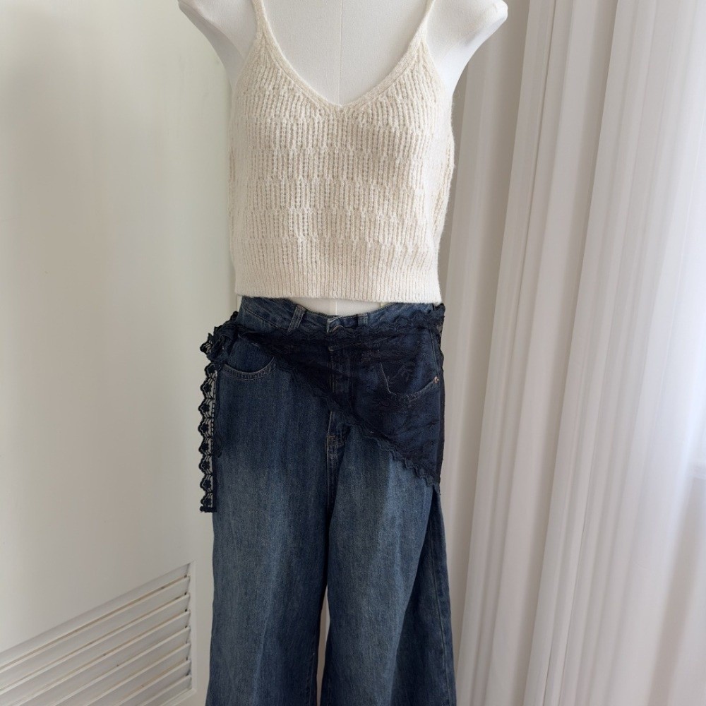Weiche Y2K Dreieck-Schürze mit – Embroidery Skirt Bewertung und Preis