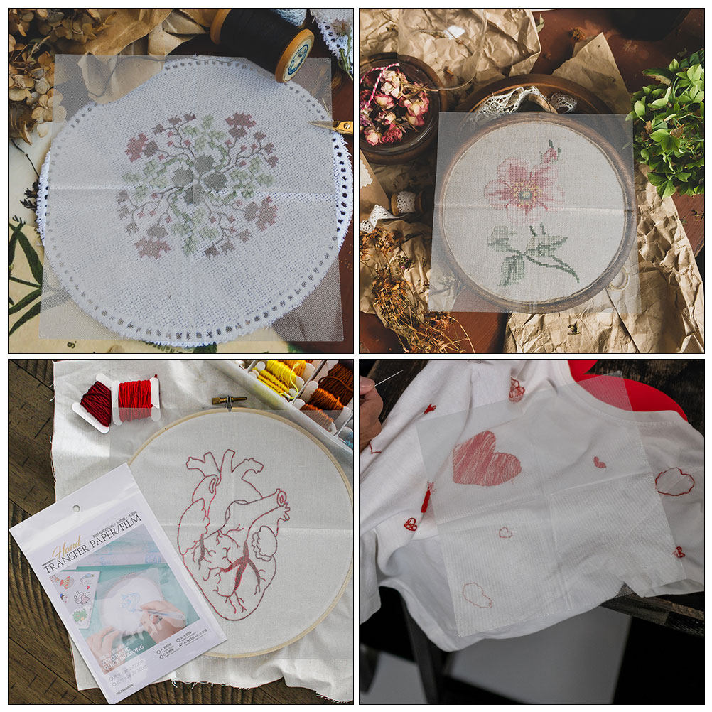 8-teiliges Wasserlösliches Sti – Embroidery Pattern Bewertung und Preis
