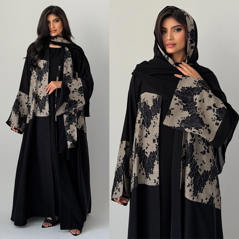 Damen Eid Abaya Hijab 2-teilig – Embroidery Kaftan Bewertung und Preis