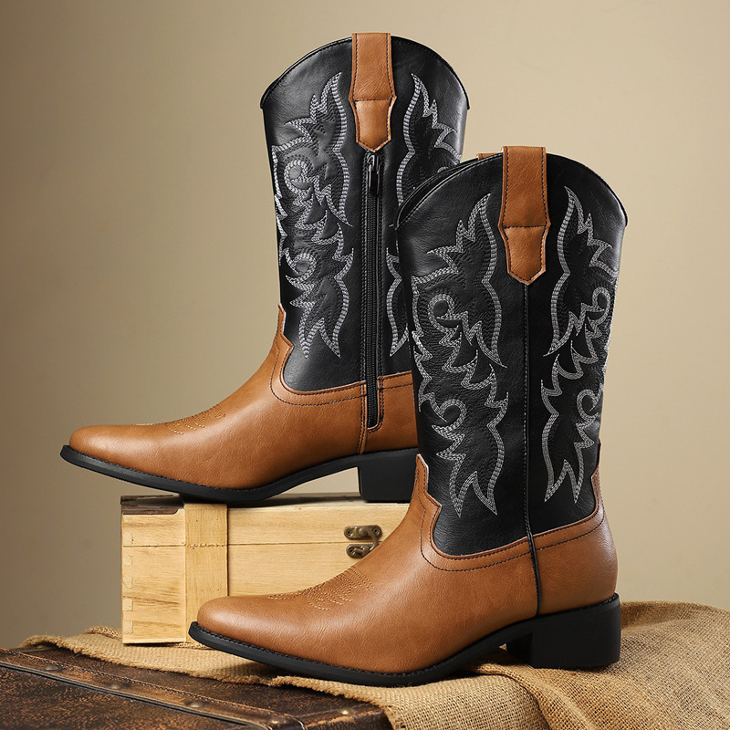 NEUE Herren Hohe Stiefel mit S – Embroidery Stitches Bewertung und Preis
