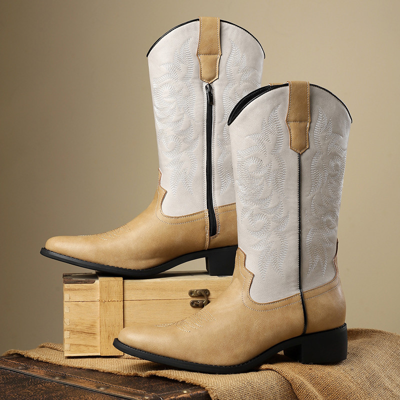 NEUE Herren Hohe Stiefel mit S – Embroidery Stitches Bewertung und Preis
