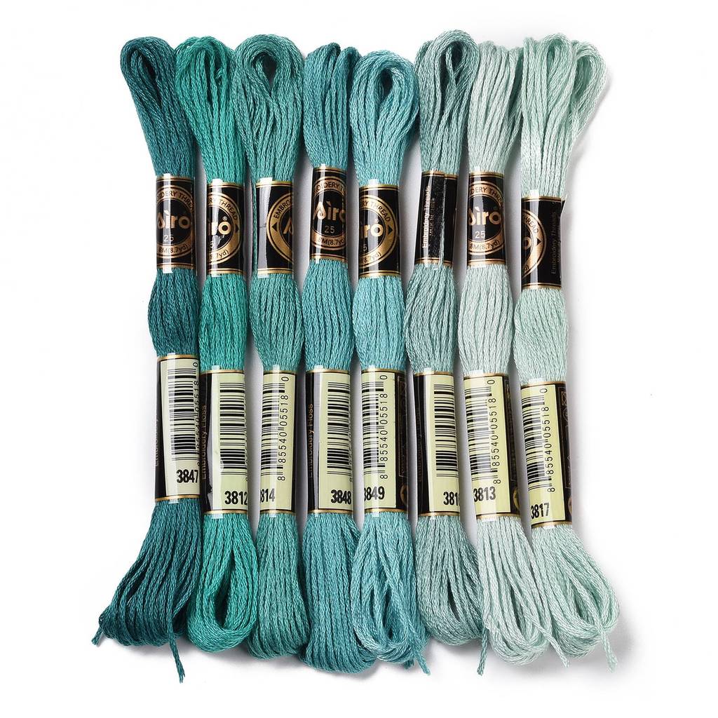 1 Set 8 Stränge 0,5mm 6-fädige – Embroidery Stitches Bewertung und Preis