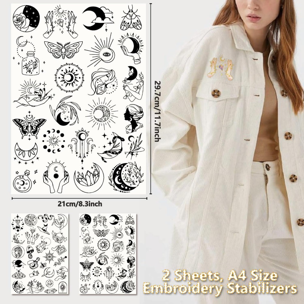 51 Stück Boho Mond Sonne wasse – Embroidery Stitches Bewertung und Preis
