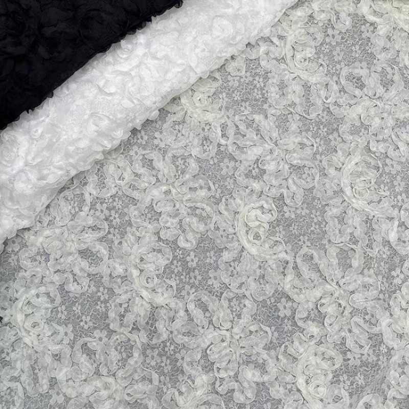 3D Blumen Stickerei Tüll Mesh  – Embroidery Design 3D Bewertung und Preis