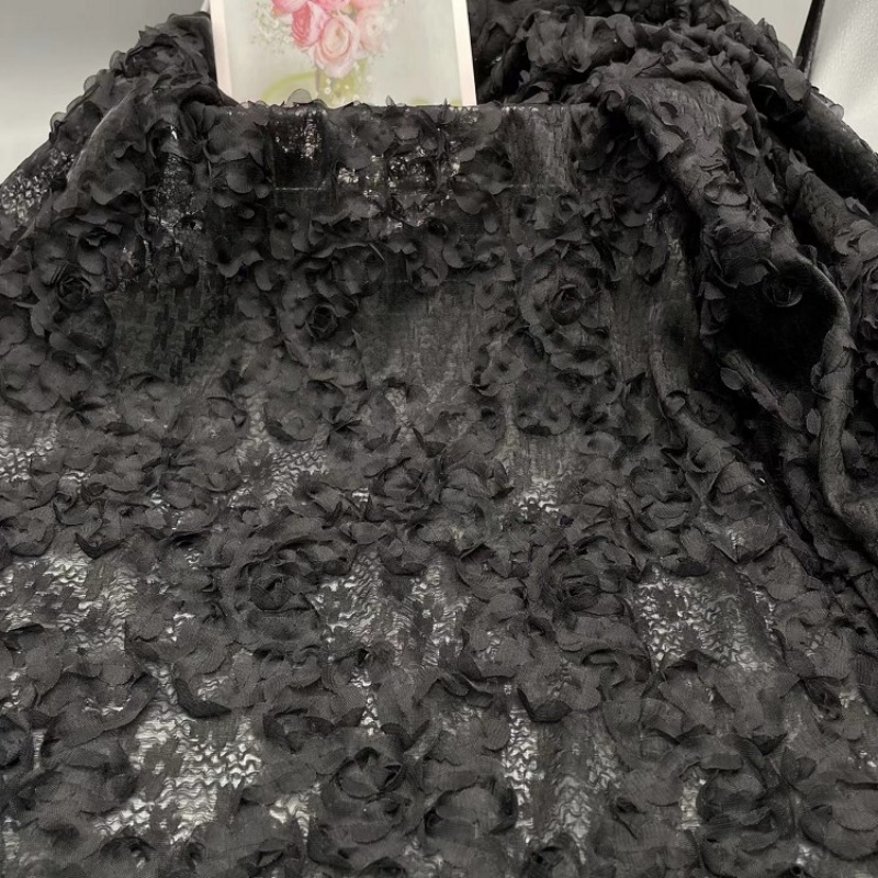 3D Blumen Stickerei Tüll Mesh  – Embroidery Design 3D Bewertung und Preis