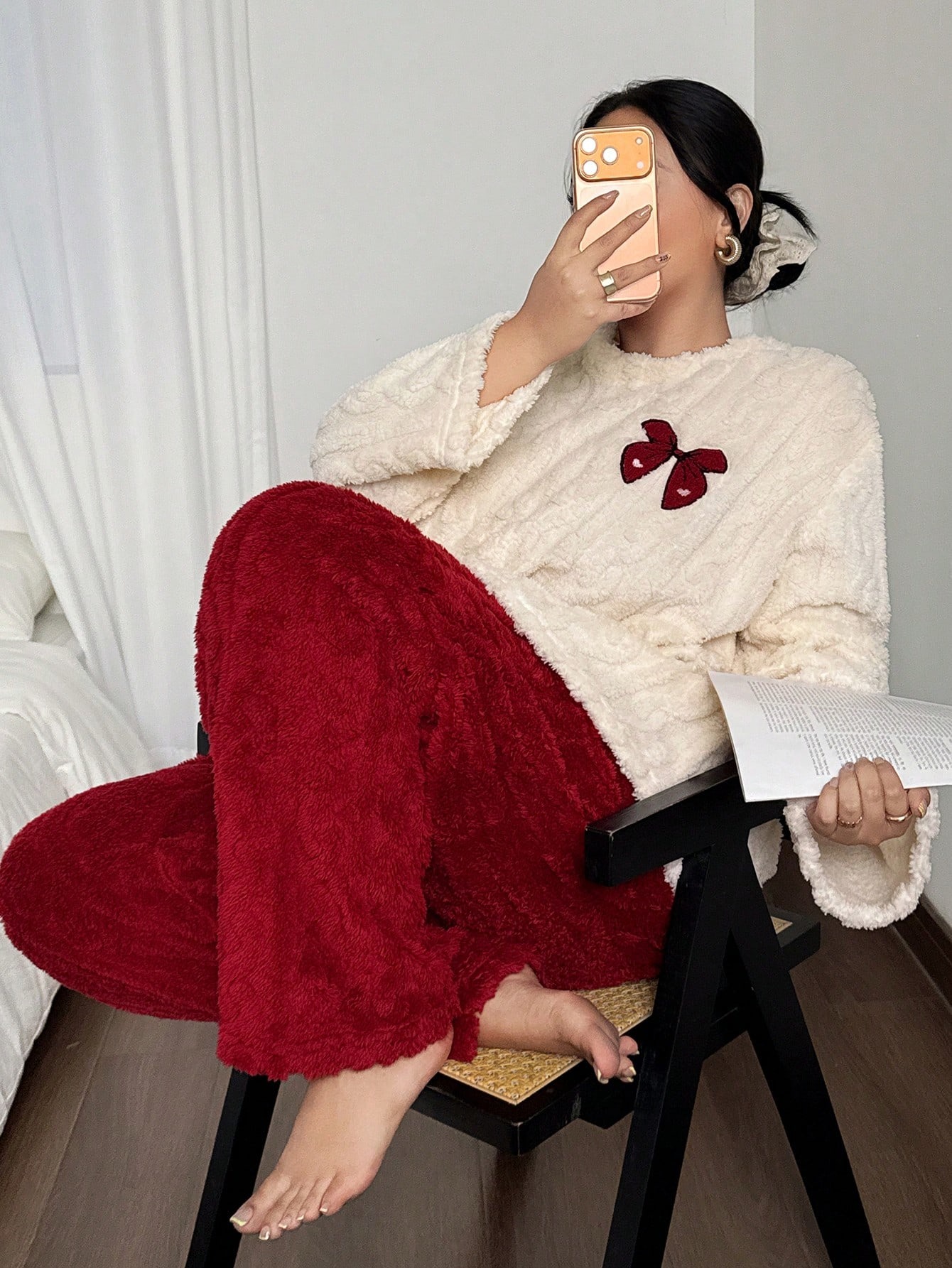 Übergröße 1XL-5XL Damen Herbst – Embroidery Red Bewertung und Preis